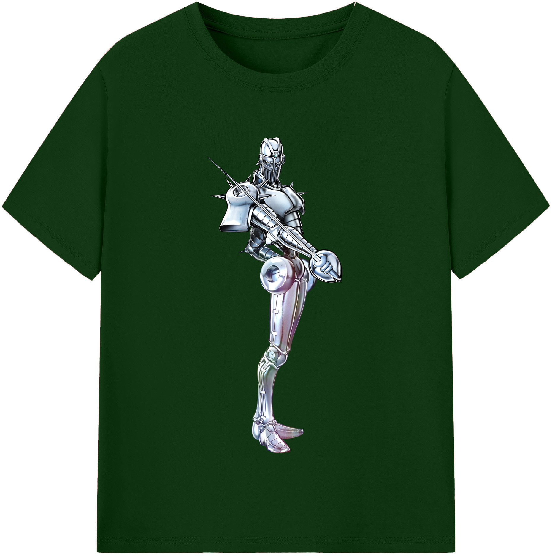 （画像用） ジョジョの奇妙な冒険 ジャン＝ピエール?ポルナレフ JoJo's Bizarre Adventure Jan Pierre Polnareff 綿100％半袖Tシャツ（フロントプリント）